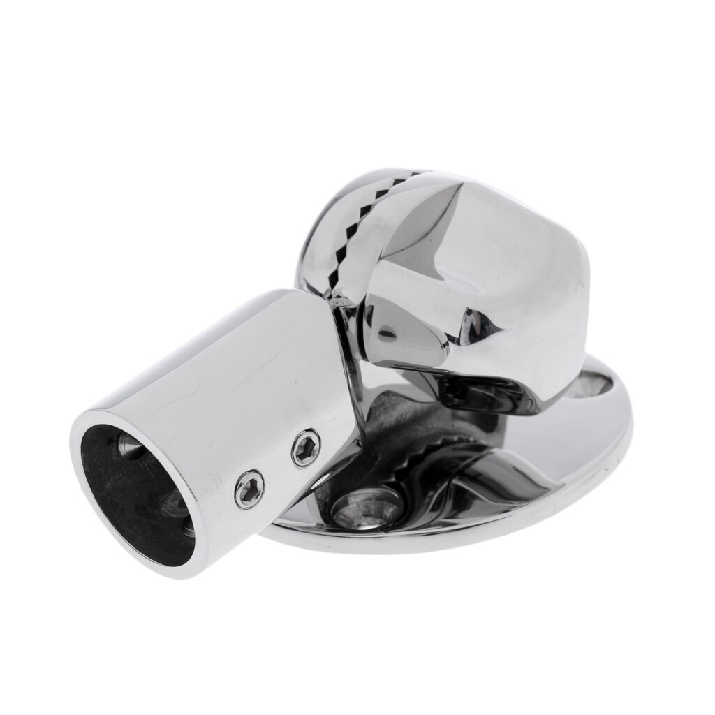 Swivel Fully Adjustable Boat Antenna Ratchet Mount Bracket Deck Side Mount