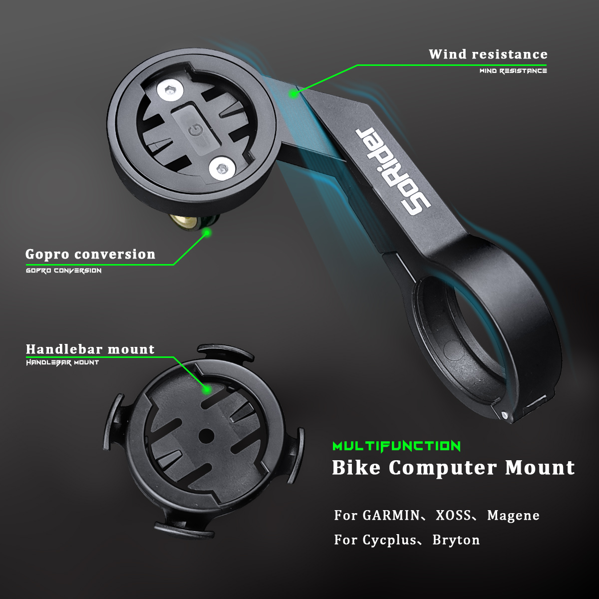 Bike Computer Mount Bracket Speedometer Handlebar For Garmin Edge 130 530 830 XOSS G Magene Bryton 320 420 750 Gps Odometer