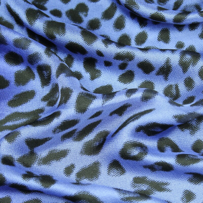 Speciale pura seta tessuto di seta QiLi garza tessuto della stampa del leopardo graduale di tono, SFF119