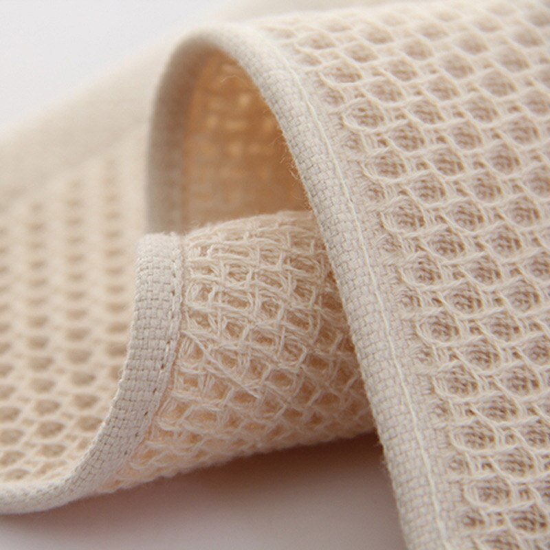 Japansk stil absorberende bikageteknologi 72*32cm blødt vaffelhåndklæde 1pc badeværelse tilbehør ensfarvet håndklæde bomuld
