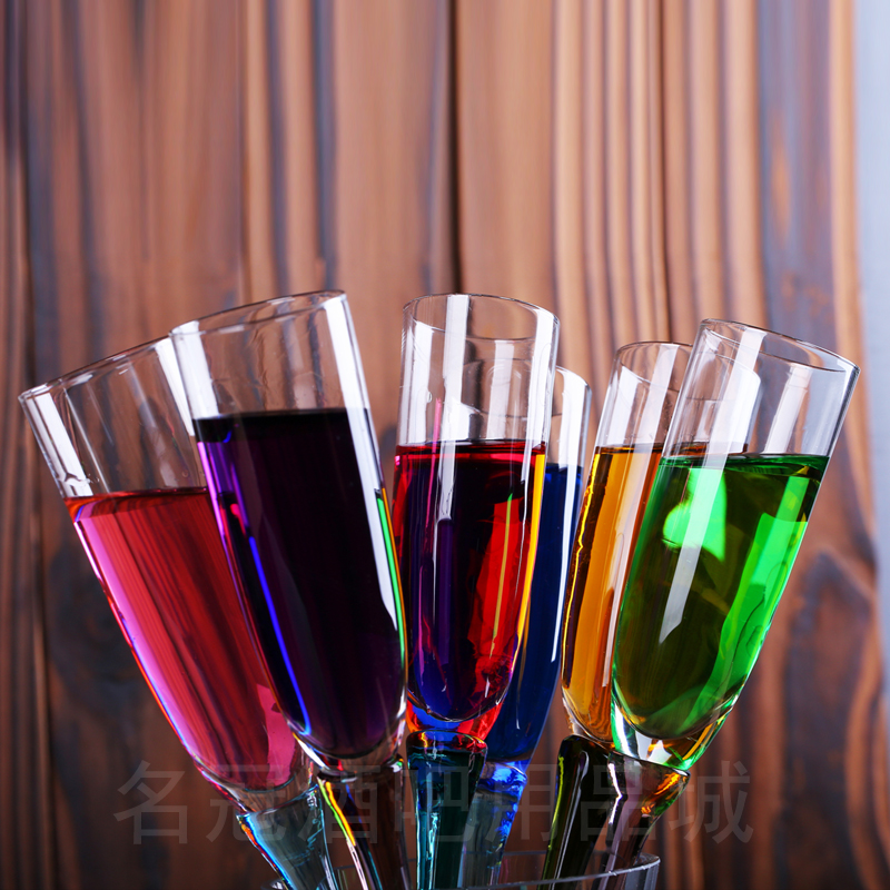 6 Pcs Colour Goblet Beach Cup Bar Wedding Glasses KTV Party Champagne Cocktail Wine Glass Nmd Verre Thule Tumbler Chalice Doom