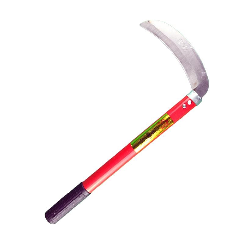 Outil de jardin pointu Durable léger de poignée en bois de faucille d'herbe de jardinage en acier parfait pour désherber et cultiver