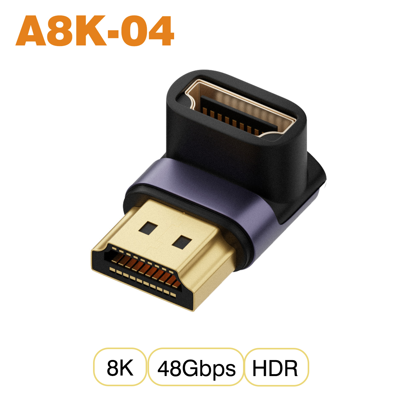 Nnbili hdmi 2.1 kabeladapter han-til-hun konverter splitter understøtter 4k @ 120hz 8k @ 60hz lige hdmi-kompatibel forlænger pc: Blå