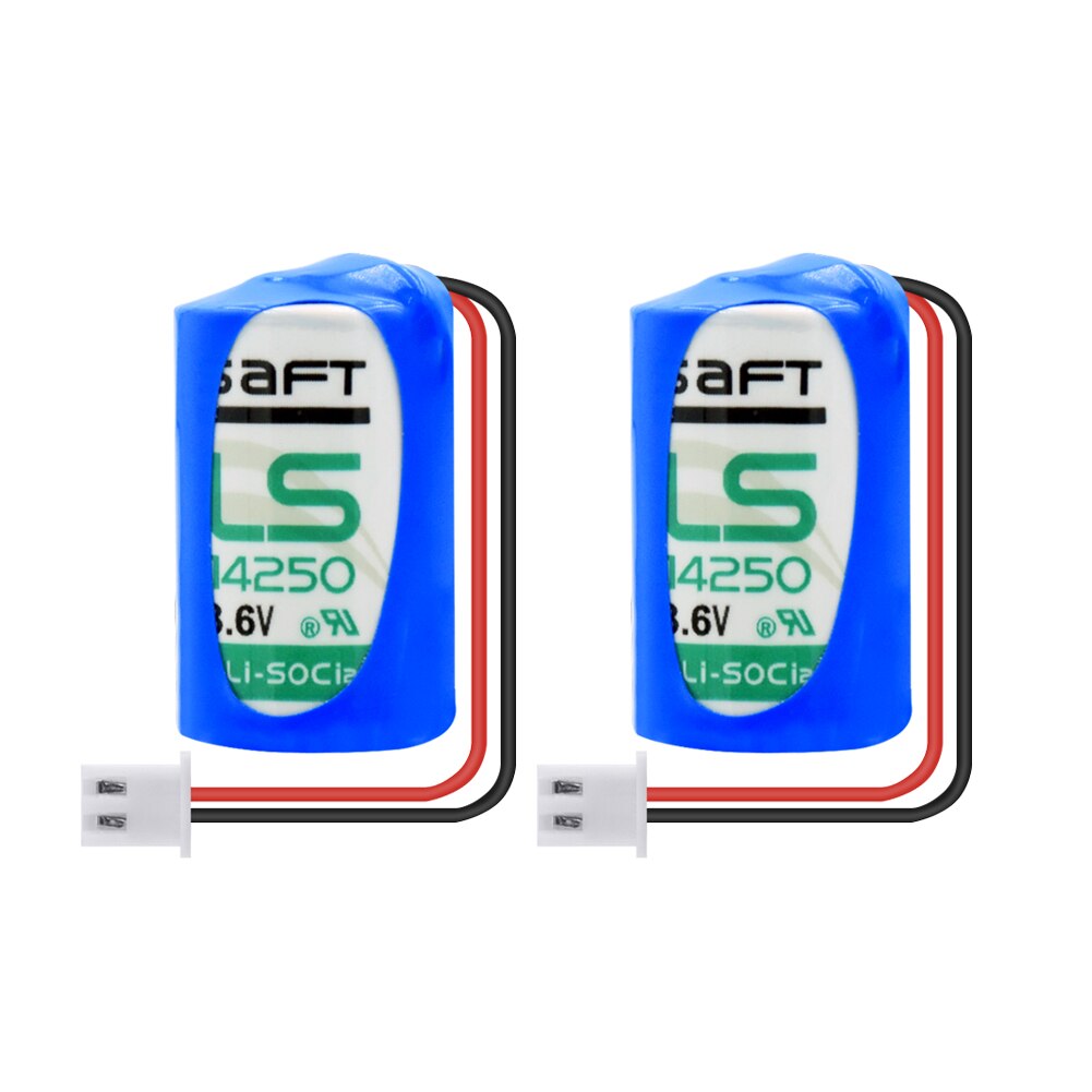 Capacity 1200mah 2pcs 1/2 aa 3.6v 100% Original lithium battery Li-ion 14250 1/2aa plc industrial batteries