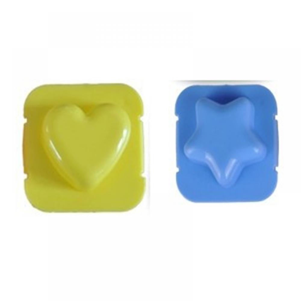 LINSBAYWU 2Pcs Boiled Egg Mold Cute Cartoon 3D Egg Ring Mould Bento Maker Cutter Decorating Egg Tool: C