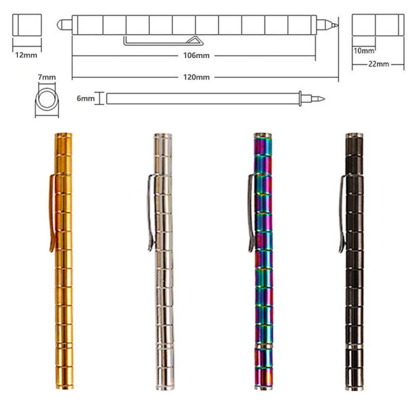 Metal Magnetic Pen Decompression Toy Gel Pen Multifunction Fidget Touch Pen School Office Writing Stationery