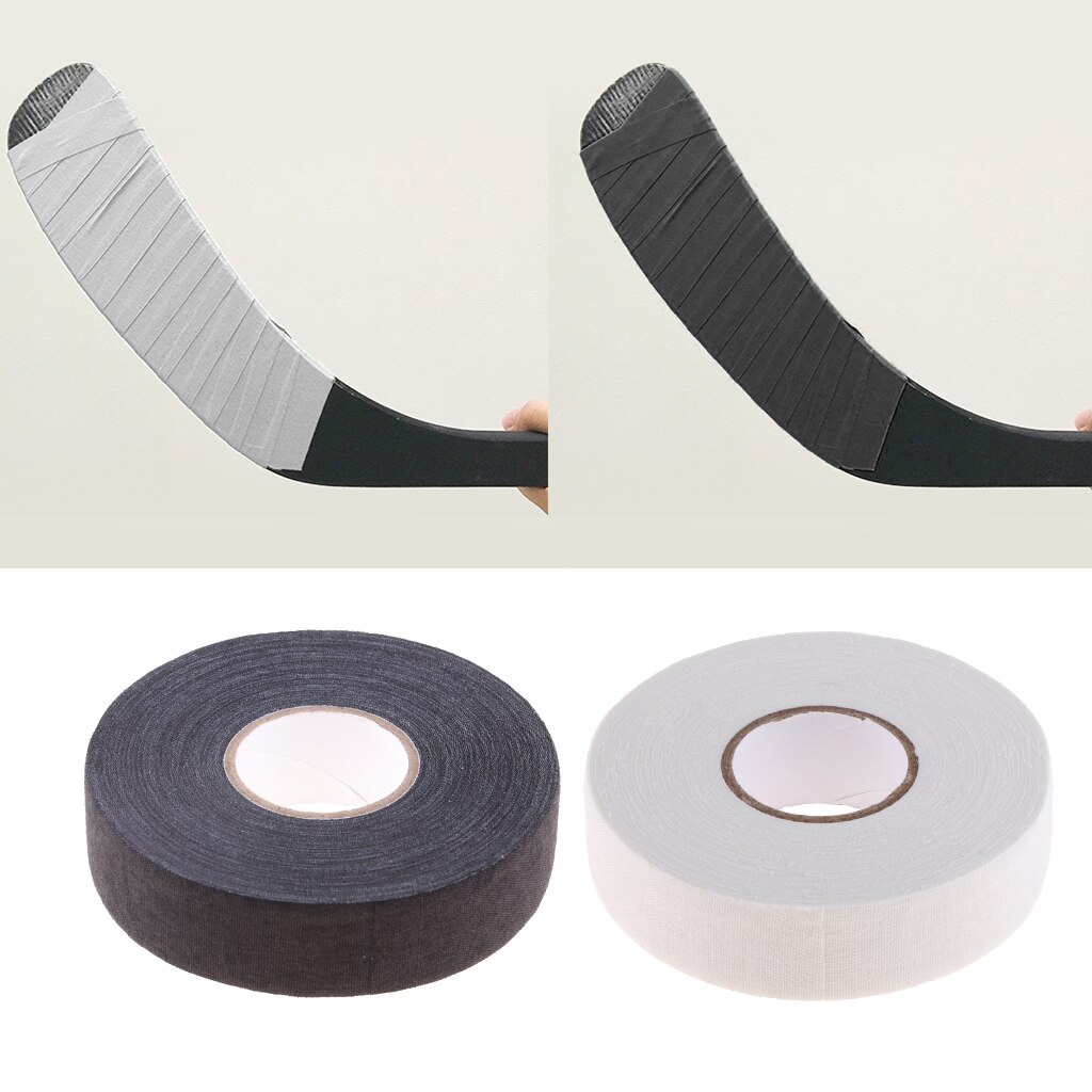 Ice Hockey TAPE Stick Shaft Blade Bat Sports Wrap Cloth Tape Band 23mm Black White Set