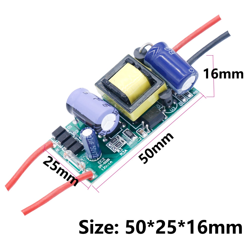 LED Driver Transformator 220v naar 12V volt voeding 1A 2A 12W 24W Driver voor leds strips plafondverlichting Lamp Fix