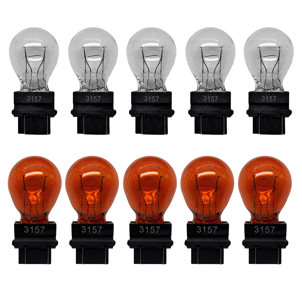 10 pièces 3157 ampoules de feu stop 3057 3155 3357 3547 4157 ampoule de clignotant externe lampe halogène feu stop ambre blanc feu arrière: Bleu de Crésol
