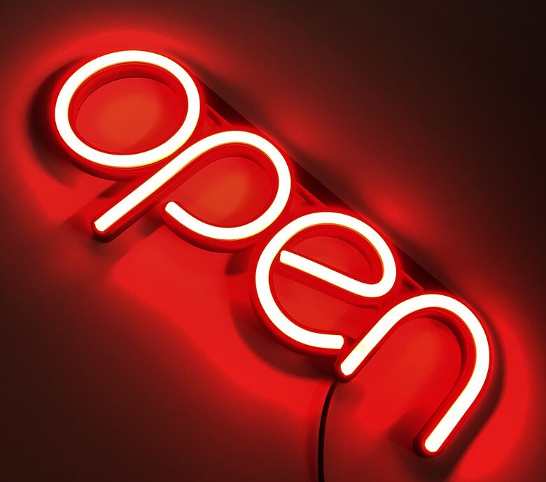 OPEN Business Sign Neon Light Ultra Bright LED Store Shop Advertising lamp Lights: Red