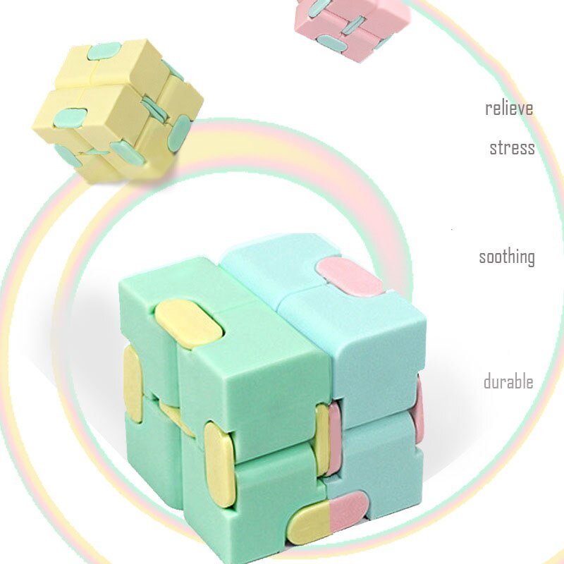 Figet Speelgoed Vingertoppen Decomprimeren Puzzel Speelgoed Vier Hoek Doolhof Draagbare Cube Infinity Magic Vierkante Antistress Zintuiglijke Angst Bureau