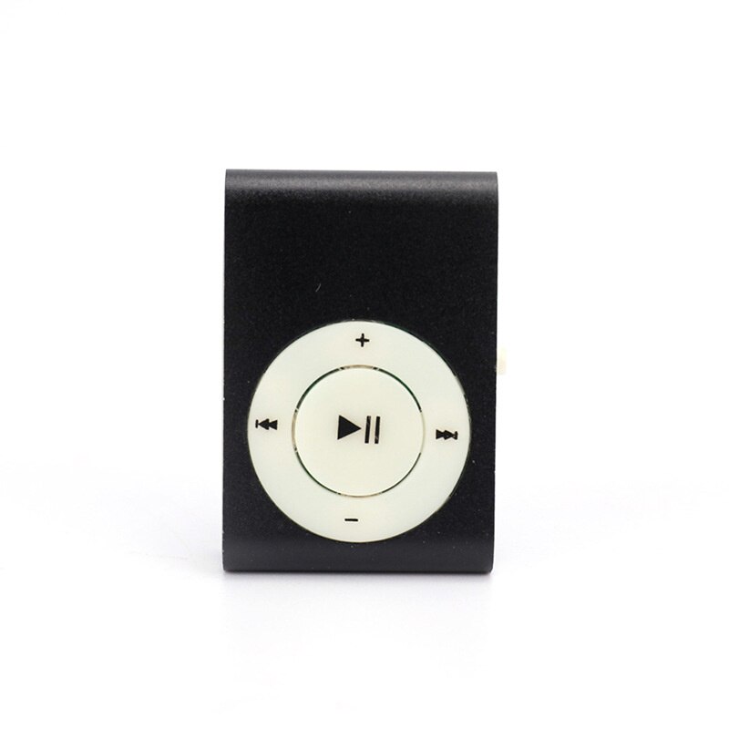 Nuovo lettore mp3 portatile mini clip lettore musicale supporto 32g micro sd tf card moda sport lettore musicale walkman lettore mp3: Black