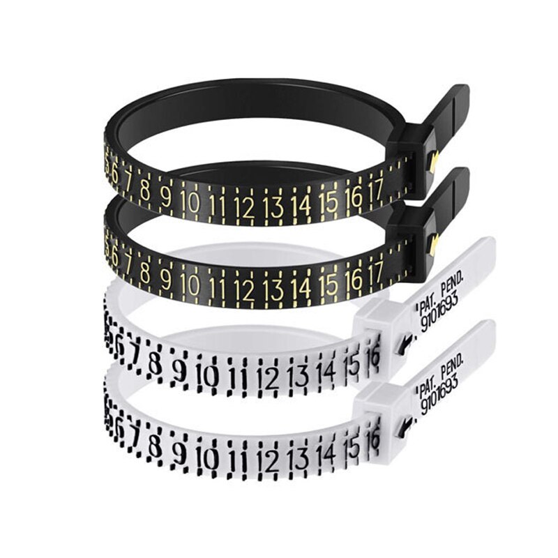 1PC Measuring Instrument Brand Plastic Ring Ruler Finger Circumference Measuring Circle Unisex American Size