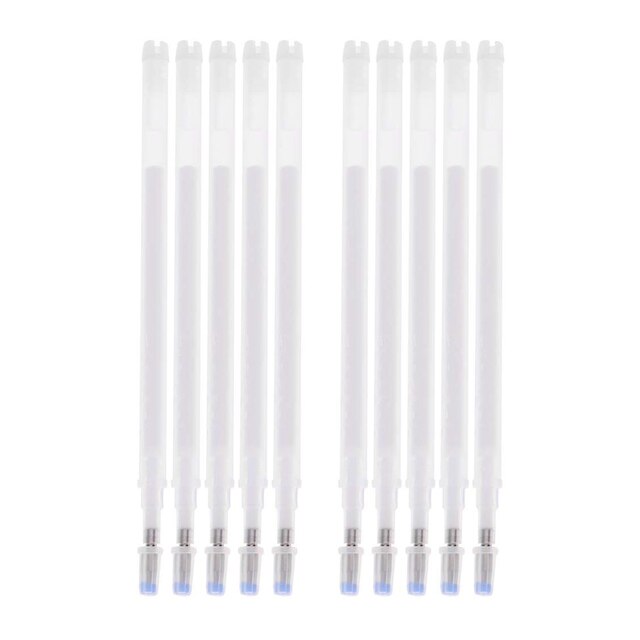 20Pcs Hoge Temperatuur Verdwijnen Stof Marker Pen Tijdelijke Markering Warmte Uitwisbare Vullingen Voor Stof Kleermakerij Naaien Tool: white