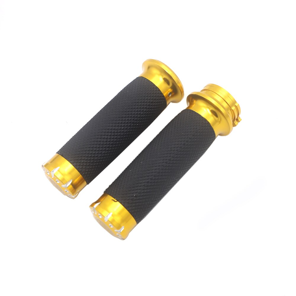 Voor Harley Handvat Zwart Cnc 1 "25Mm Stuur Hand Grips Voor Harley Sportster Touring Dyna Softail Custom: B