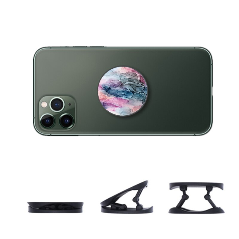 Soporte para teléfono móvil Xiaomi Redmi, accesorio Flexible de pintura con tinta de mármol degradado, agarre para anillo de dedo: B001