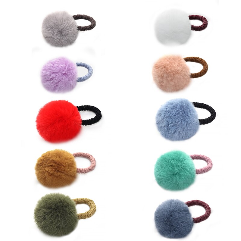 10 pz/lotto Palla di Pelo Legami Elastici Delle Ragazze coda di cavallo titolare Bambini Elastico Dei Capelli Corda Dei Capelli impostato Accessori per La Bella Ragazza delle donne: multi 3