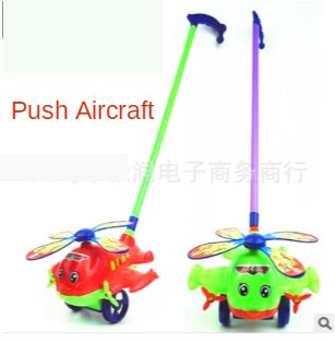 Trotteur pour bébé, chariot, jouet, pôle unique, enfant, pousser, pousser, garçon, fille, fille, pousser, avion, papillon, homard, 1 paire