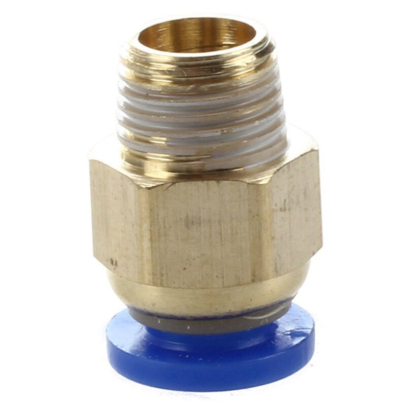 10 Pcs 1/8" PT Male Thread 6mm Push in Joint Pneumatic Connector Quick Fittings