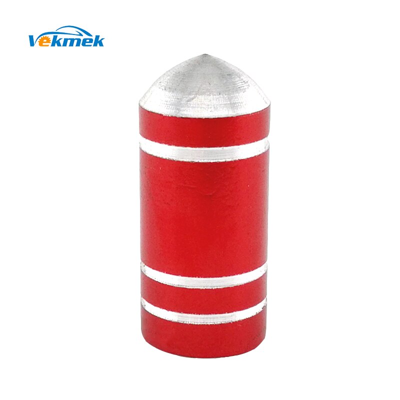 4 stuks aluminium kogelventieldoppen voor auto's, fietsen, motorfietsen, legering ventieldoppen, auto-styling onderdelen en accessoires: Rood
