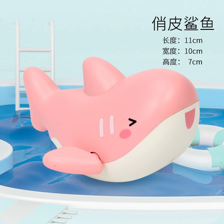 Baby Bath Toys for Toddlers 1-3 Year Old Kids Bathtub Bath Toys for Infants 6-12 Months Wind Up Bath Toys: whale pink