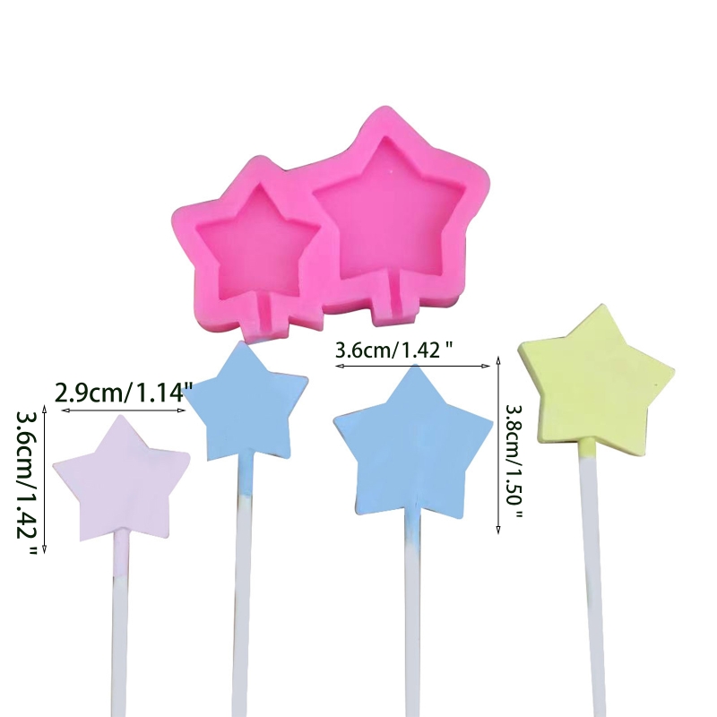 Wärme-beständig Stern Schokolade Lutscher Schimmel Mond Stern Kuchen Dekoration bilden Lutscher Formen für Kuchen Dekorieren