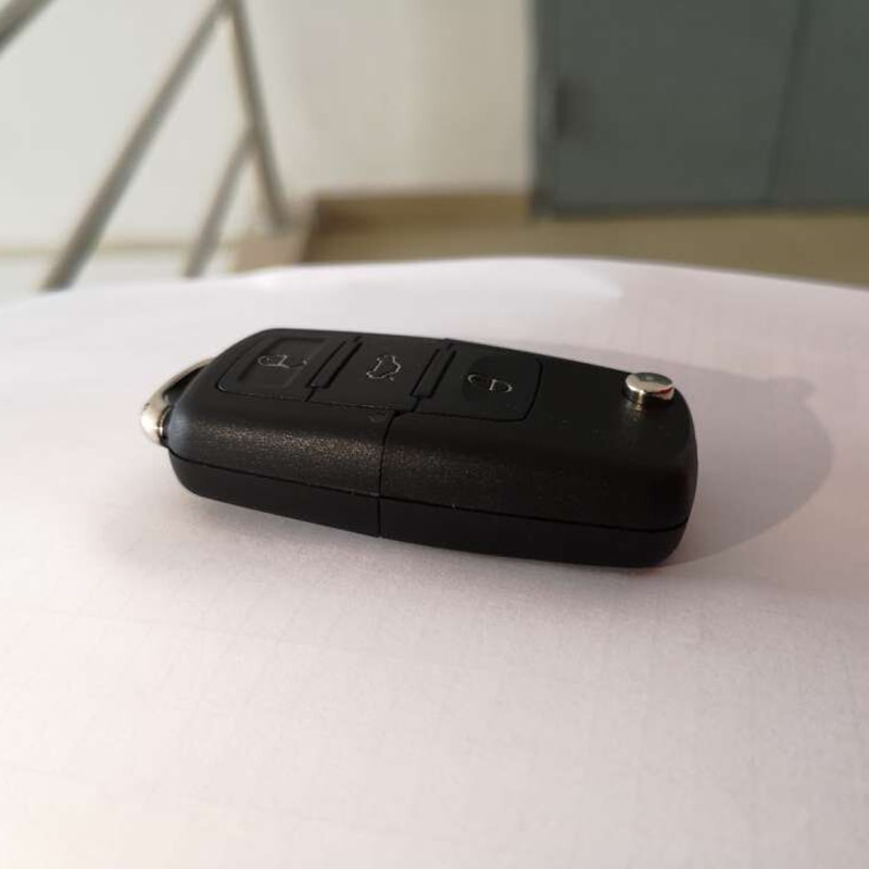 Zwart 3 Knop Auto Flip Afstandsbediening Sleutelhanger Case Shell Vervanging Compartiment Doos