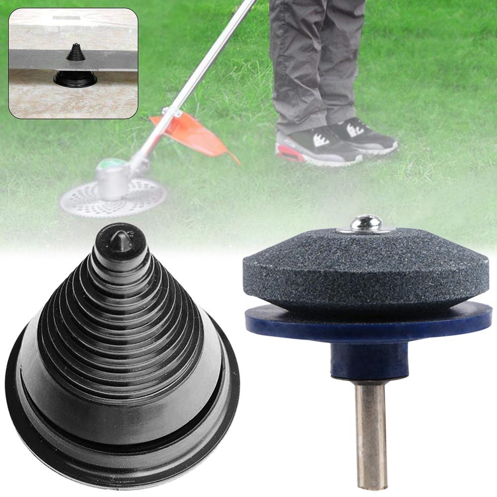 Rotary Grinding Lawnmower Blade Garden Tools Sharpener Trimmer Balancer Set