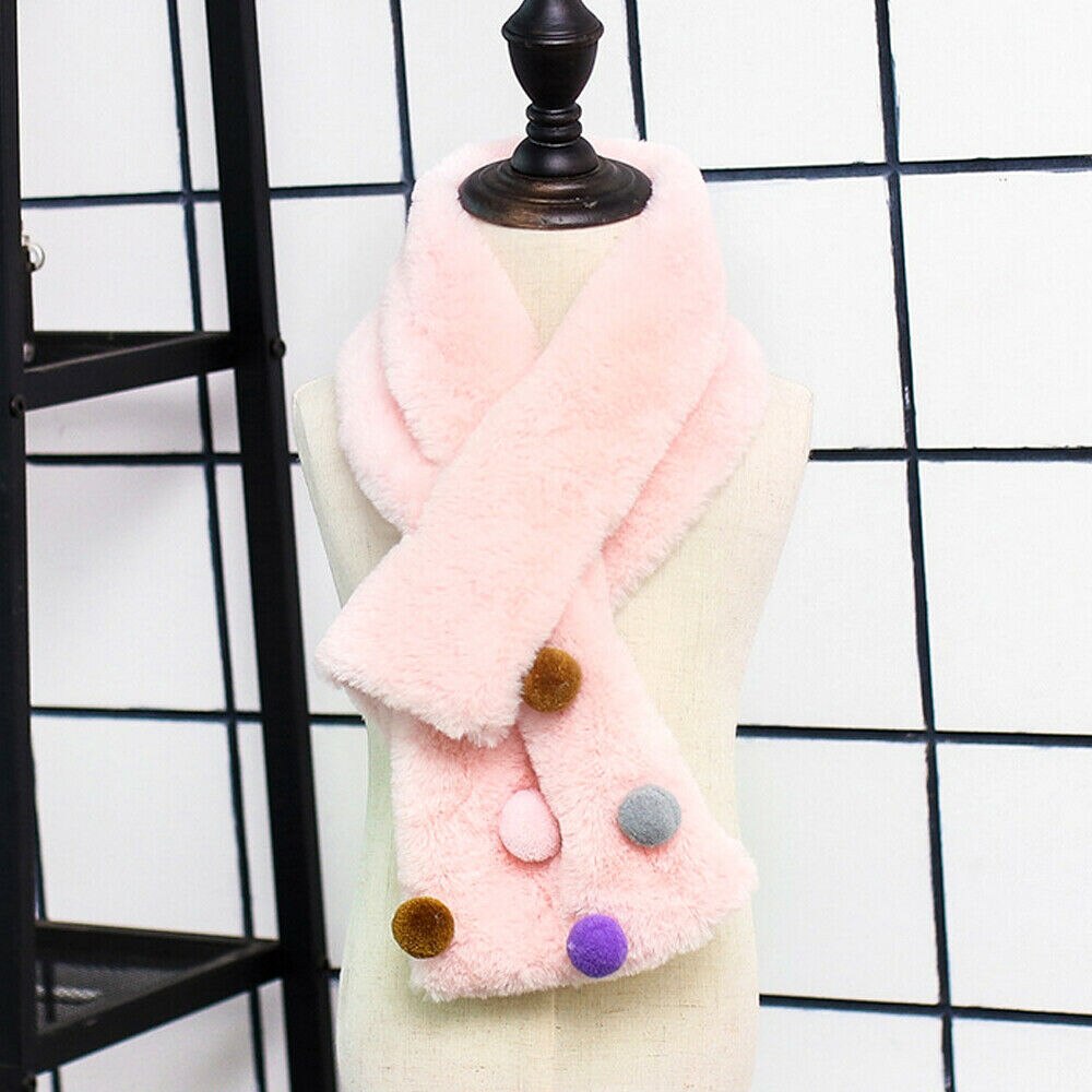 Accessoires pour bébé, écharpe douce pour enfants, garçons et filles, cache-cou d'hiver, foulards en patchwork pelucheux, châle: 8