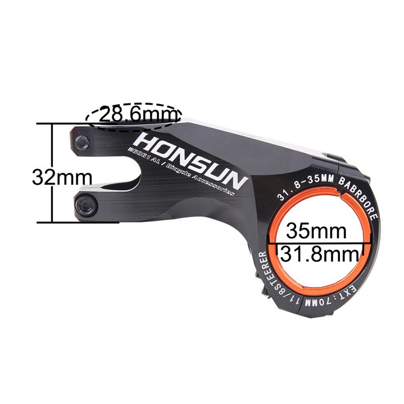 Fahrrad Stengel 31,8-35mm 70mm HONSUN CNC Ultraleicht MTB Rennrad Vorbau 17 Grad Aolly XC MTB lenker Vorbau Fahrrad Zubehör
