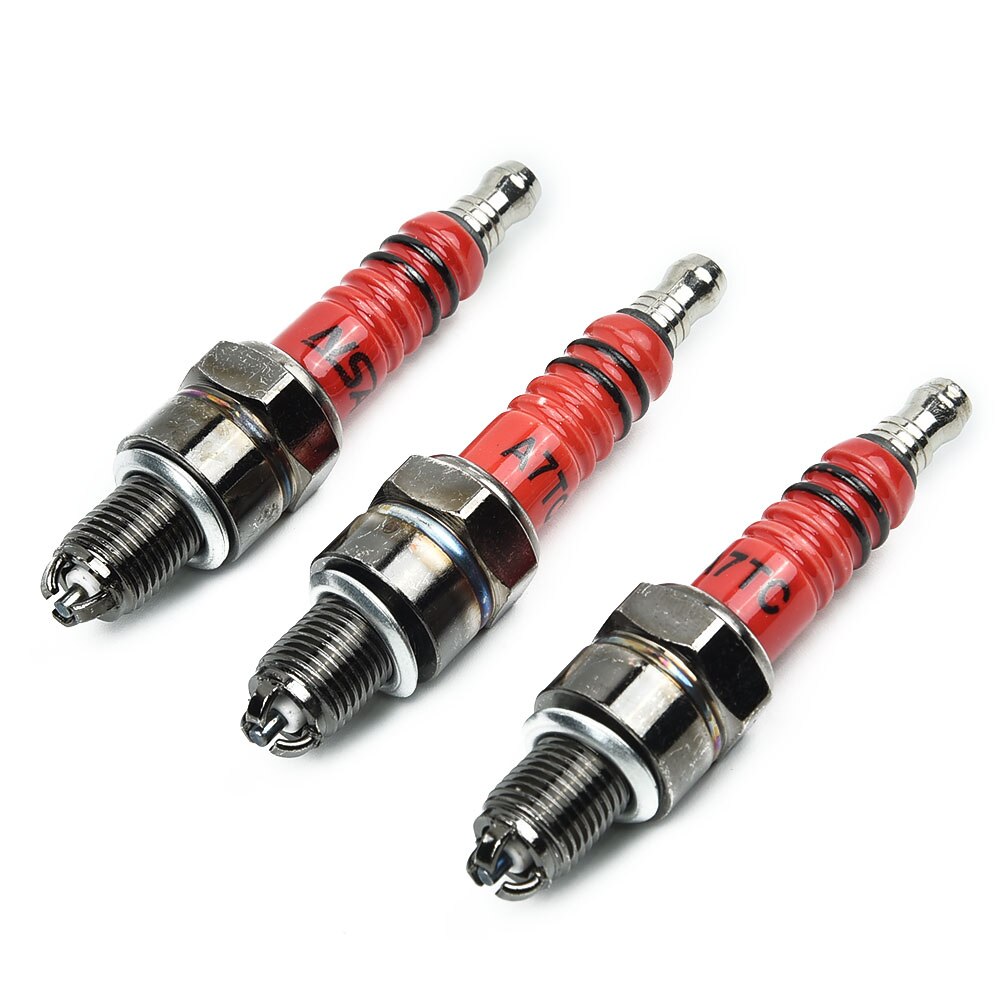 GY6 Motor Bougie Praktische Duurzaam Sterke Vonk Drie Elektrode Hoofd