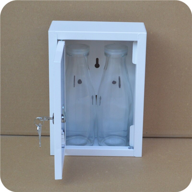 Outdoor Lockable Metal Mailboxes Wall Mounted Mail Box Bucket Post Letter Box with Key Home Garden Decoration Garden Supplies