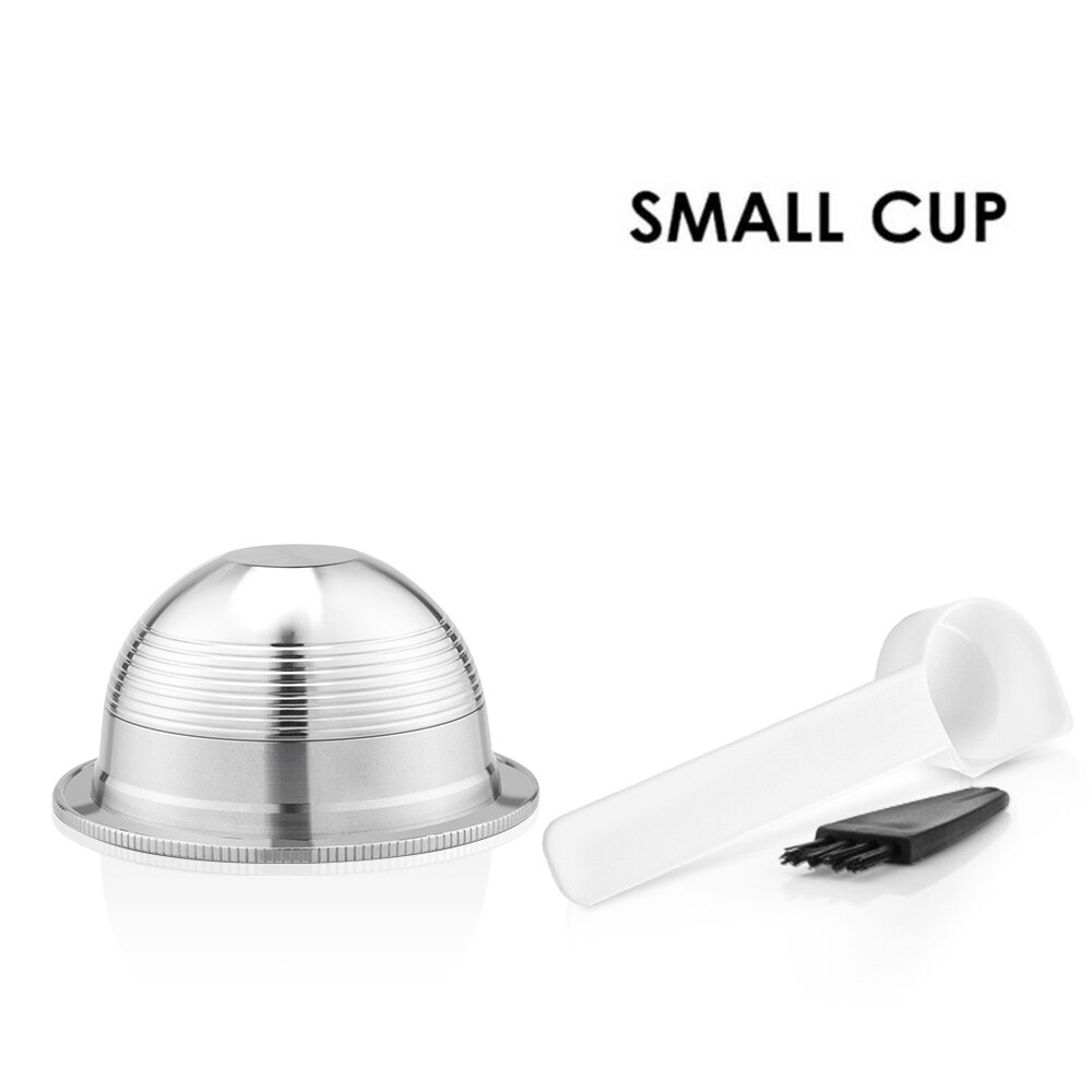 ICafilasSVIP Stianless Steel Reusable Vertuoline Capsule For Nespresso Vertuo Coffee Filter Espresso For Vertuo Plus: Light Yellow