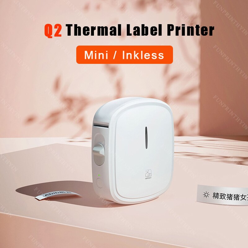 HPRT Q2 Thermal Label Printer Portable Pocket Label Maker Mobile Phone Home Office Use Mini Printing Machine No Ink For Home