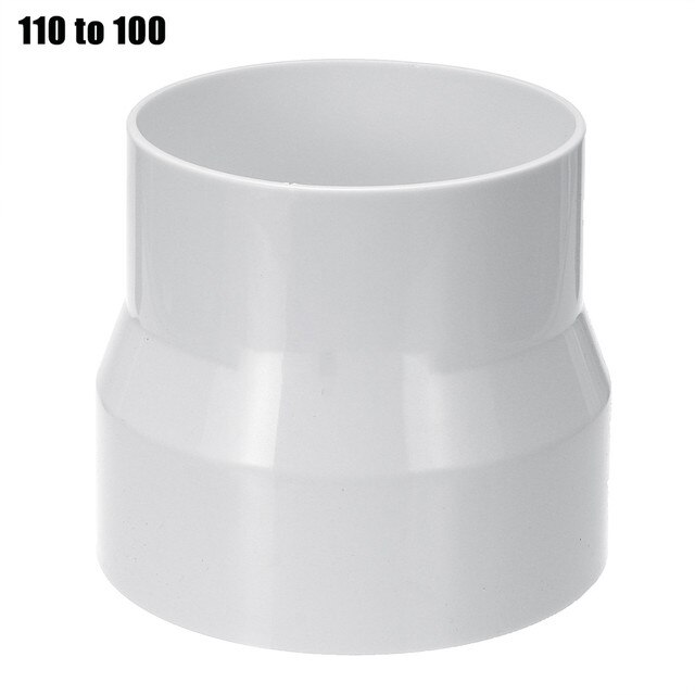 1PCS ABS Ventilation Pipe Reducer Adapter Pipe Fittings 110to100/150 To100/200to150 Ventilation FanPipe Exhaust Duct Connection: 110 to 100