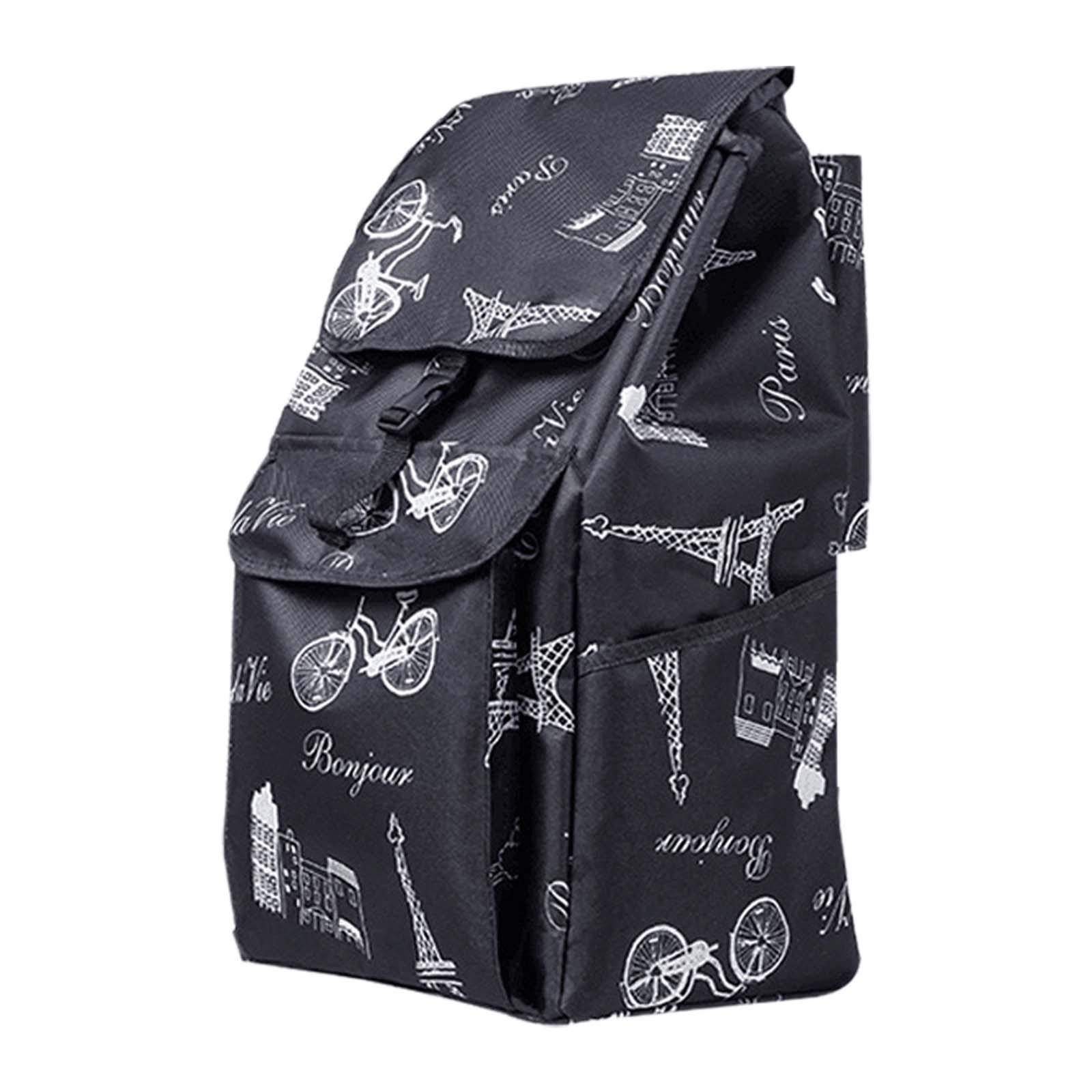 Kundvagnspåse hållbar vattentät stor kapacitet vikbar för inomhusmatvagnar kundvagnar: Röd