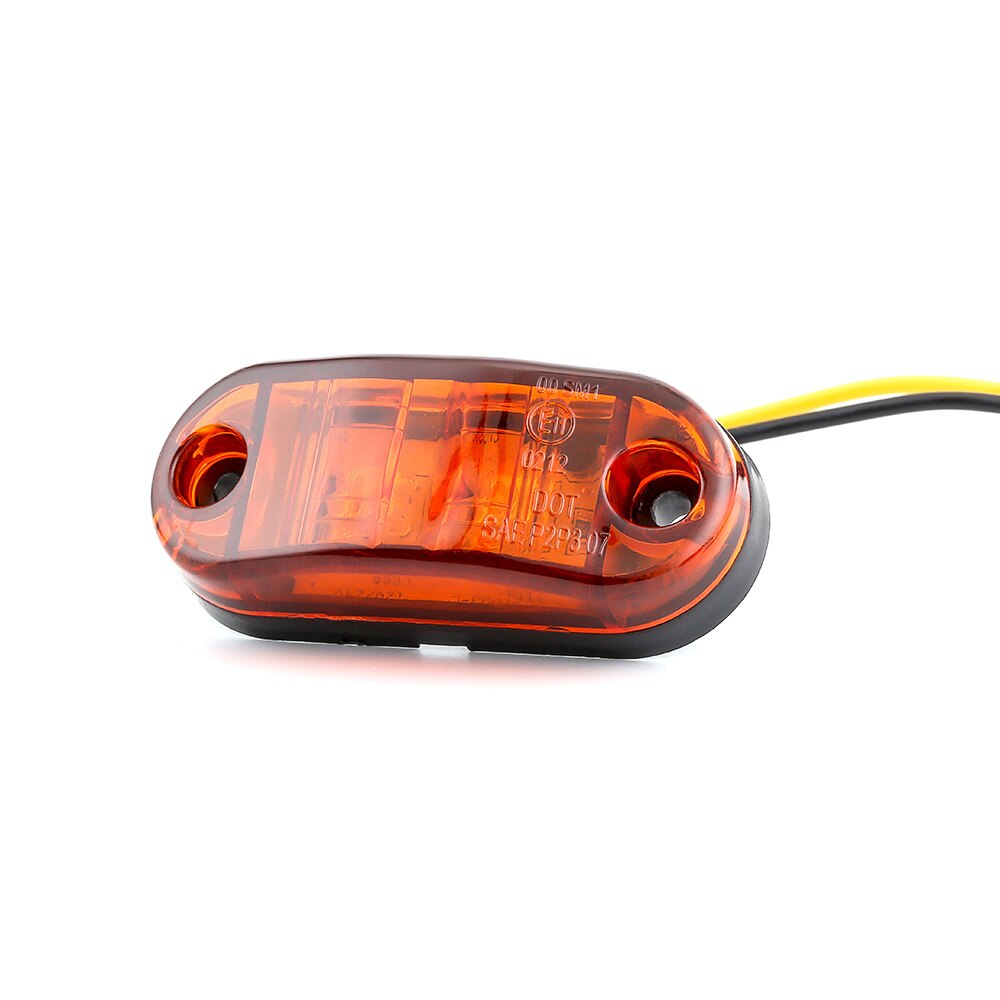 Aotogo 12V 24V Waterproof LED Work Light LED Bar Off Road Front Side Marker Light Position Truck Trailers side lights Side Lamp: Yellow