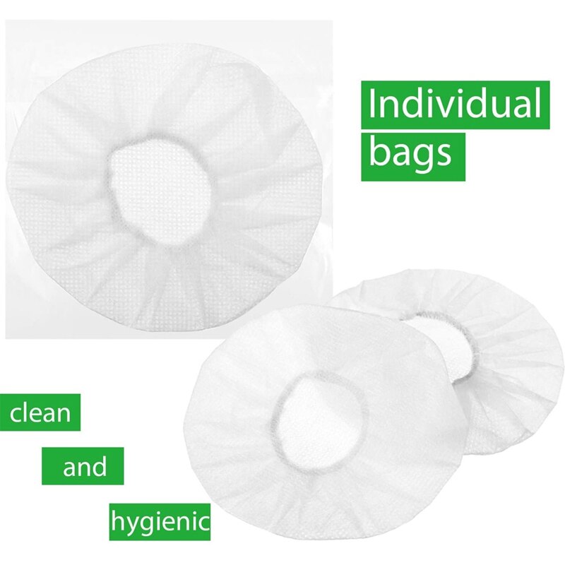 100 Uds auriculares desechables cubre orejas no tejida de almohadilla cubre elástico auricular cubiertas para Fit más en auriculares
