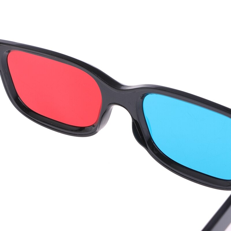 Cadre noir universel rouge bleu Cyan anaglyphe 3D lunettes 0.2mm pour film jeu DVD