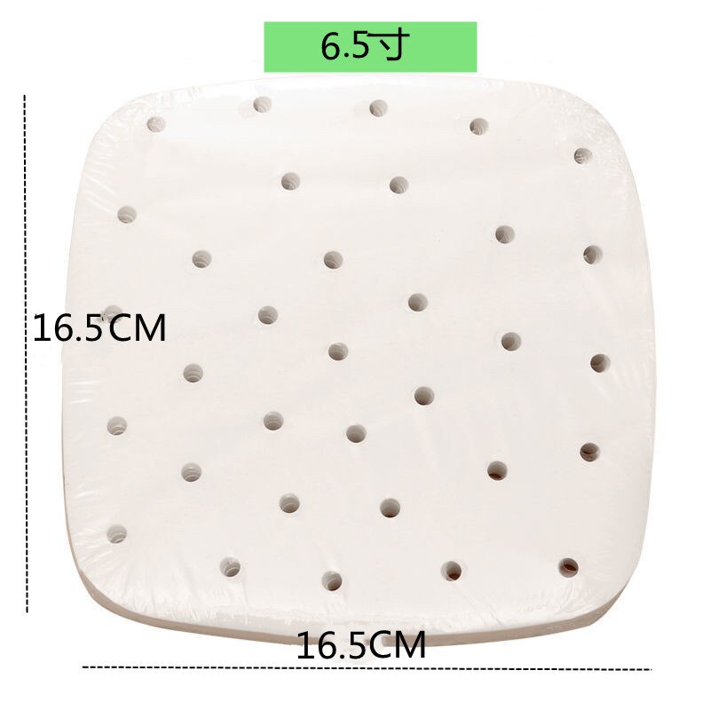 400PCS Disposable Perforated Steamer Paper Steaming Basket Liners Mat Keukengereedschap Accessoires