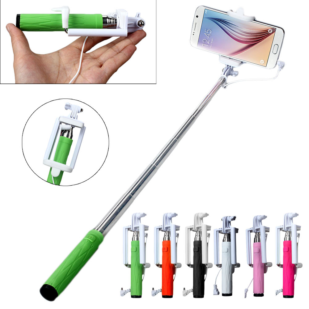 EPULA cámara de mano Selfie palo para el Iphone 6 6 S Plus 5 5S para Samsung Galaxy S4 S5 S6 S7 monópode de borde Mini palo automático