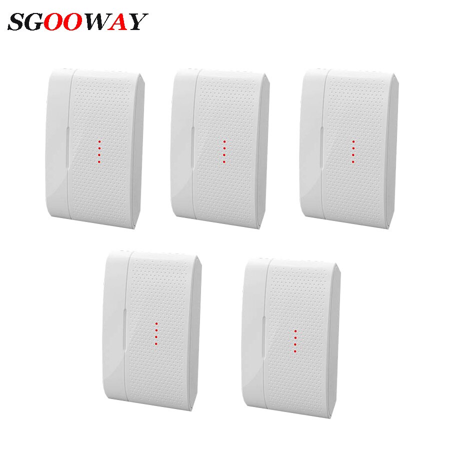 Sgooway hälytys langaton magneettikosketin oven tunnistin ikkuna magneettikosketin oven ilmaisin 433 mhz hälytysjärjestelmään: C   5 kpl