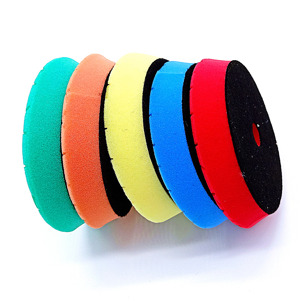 HUTU 3/5/6 Inch Sponge Polishing Pad Waxing Buffing Pads Kit Glossy Pad 125mm Car Headlights Polishing Disc For RO/DA Polishier