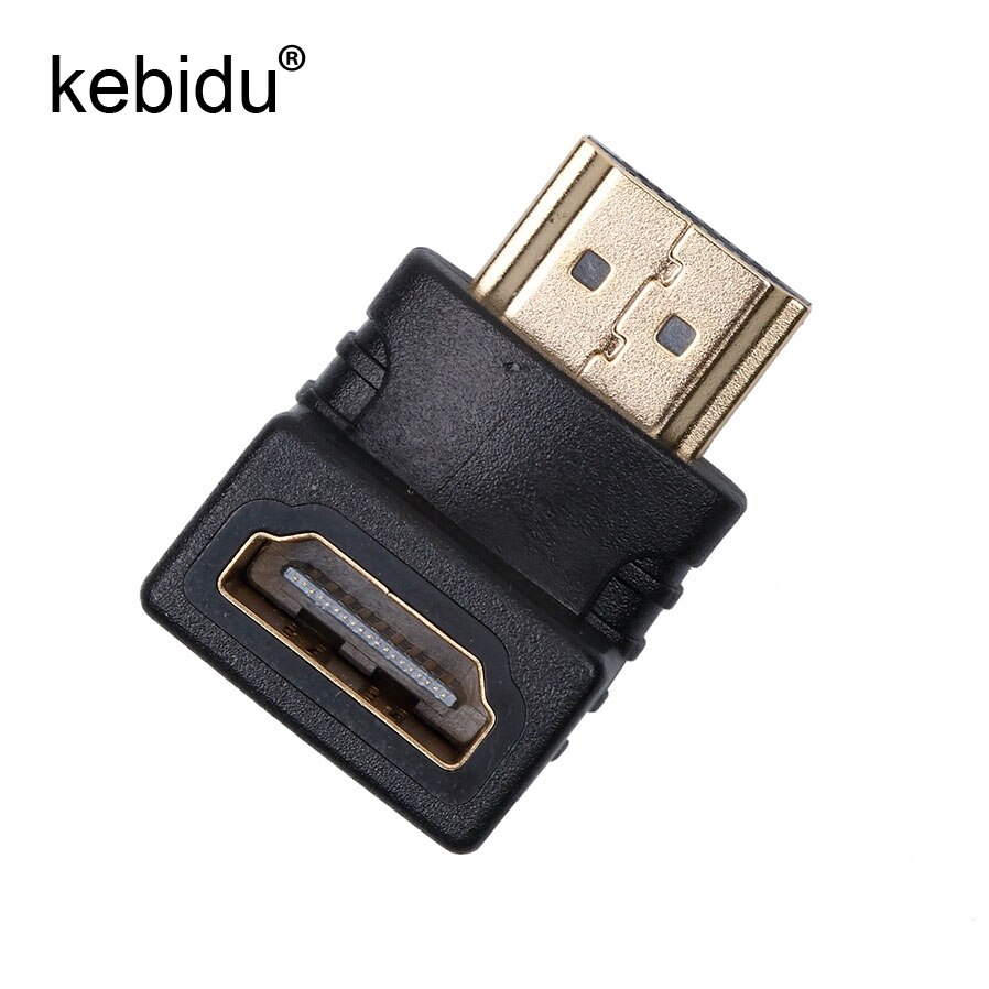 Kebidu 1/3PCS männlichen zu weiblichen Kabel Adapter Konverter 90 Grad winkel für 1080P Smart HDTV HDMI-kompatibel adapter