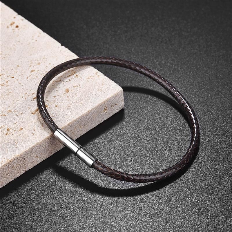 Jiayiqi pulseras de cordón encerado de cuero hechas a mano pulsera y brazaletes de cuerda de la suerte para mujeres y hombres pulseras de hilo de cordón de cera