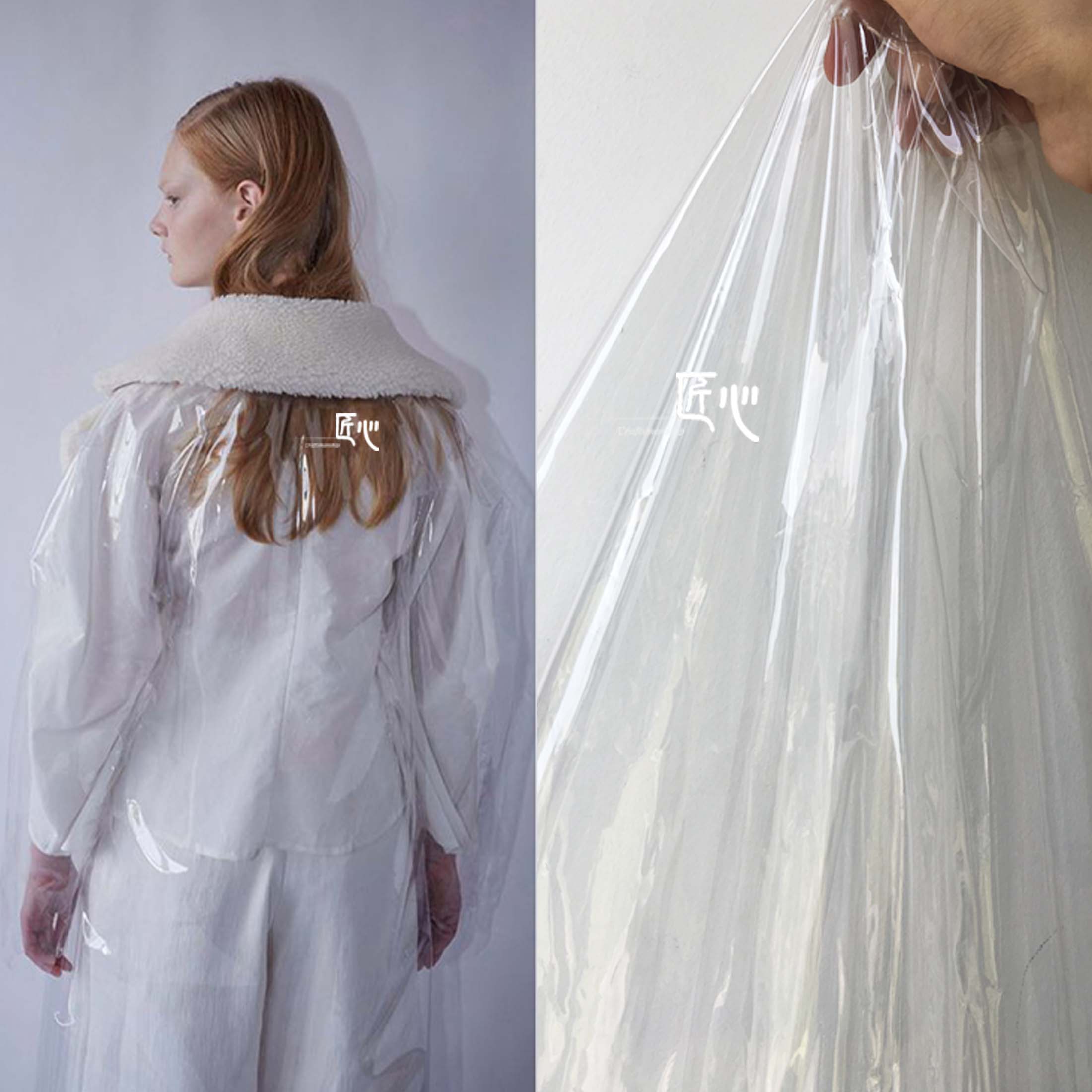 Tpu Stof Volledige Transparante Regenjas Film Waterdichte Plastic Materiaal Tas Transparante Tpu Pvc Stof Per Meter