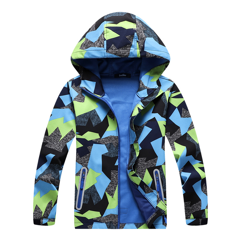 Jungen Tarnung Vlies Jacken freundlicher Oberbekleidung Warme Polar- Mantel freundlicher Kleidung Wasserdicht Winddicht Jacke Für 6 8 10 12 14 jahr