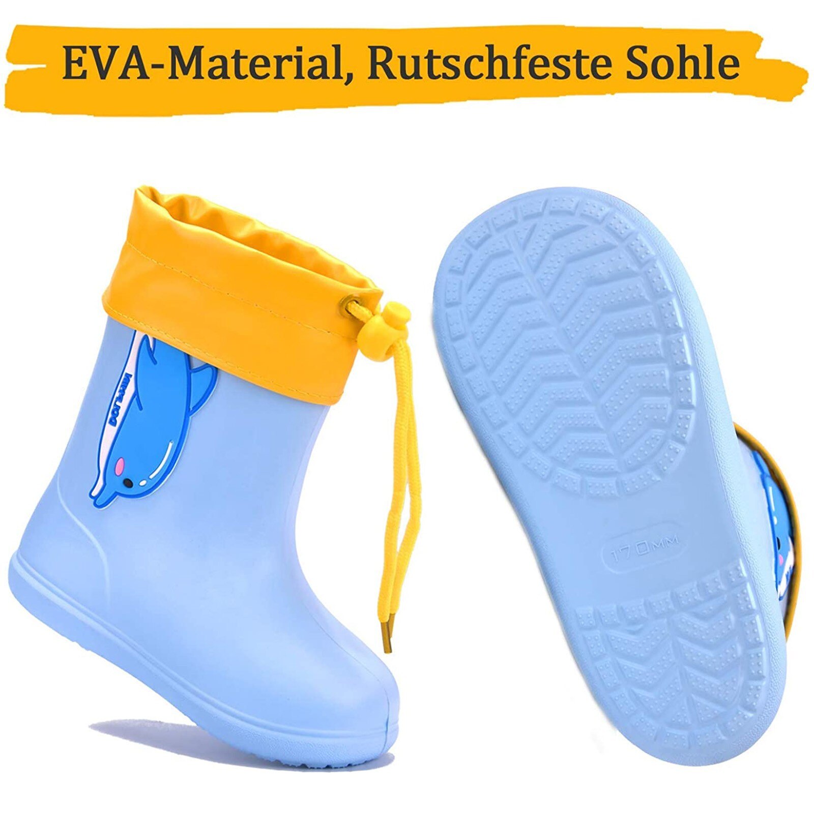 vier Jahreszeiten Abnehmbare Jungen Mädchen Karikatur Regen Stiefel freundlicher Regen Stiefel Wasserdichte Baby Nicht-Unterhose Gummi Wasser Schuh Art Regen