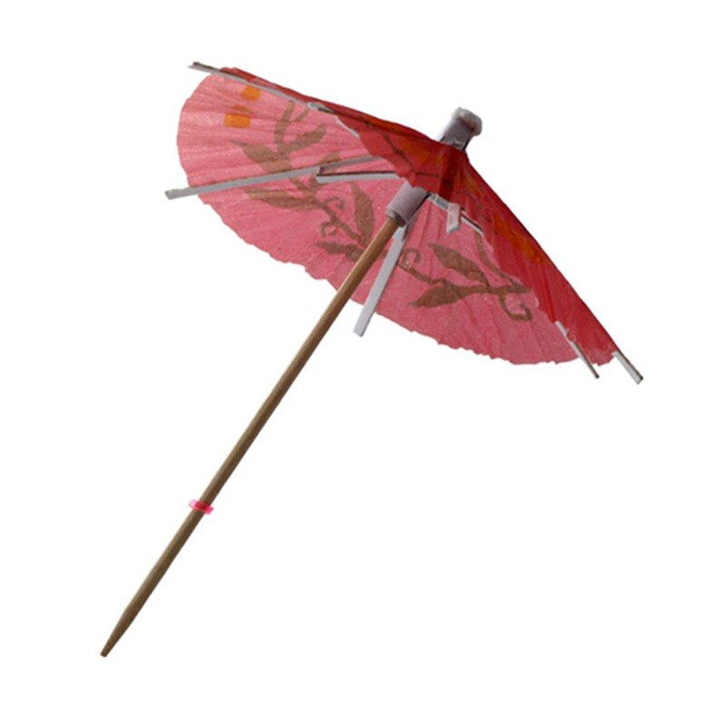 50x/lote paraguas Parasol de papel para cóctel o bebidas de boda