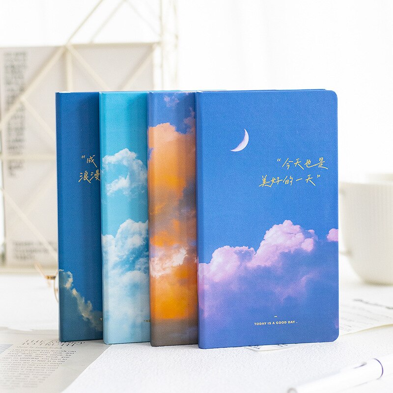 Fly To The Sky Hardcover Daily Weekly Planner Book Portable 2022 Undated Agenda Scheduler Notebook